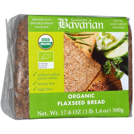 Bavarian Breads Organic Flaxseed Bread (6x17.6Oz)