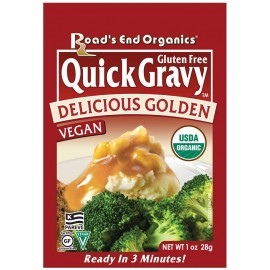 Road's End Organics Gluten Free Golden Gravy Mix, 1 Ounce Pouch (Pack of 12)