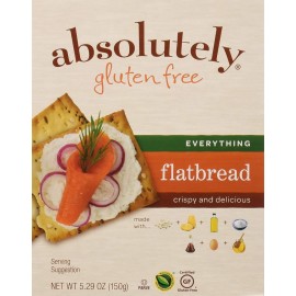 ABSOLUTELY GLUTEN FREE FLATBREAD GF EVERYTHING, 5.29 Ounce, Pack of 12